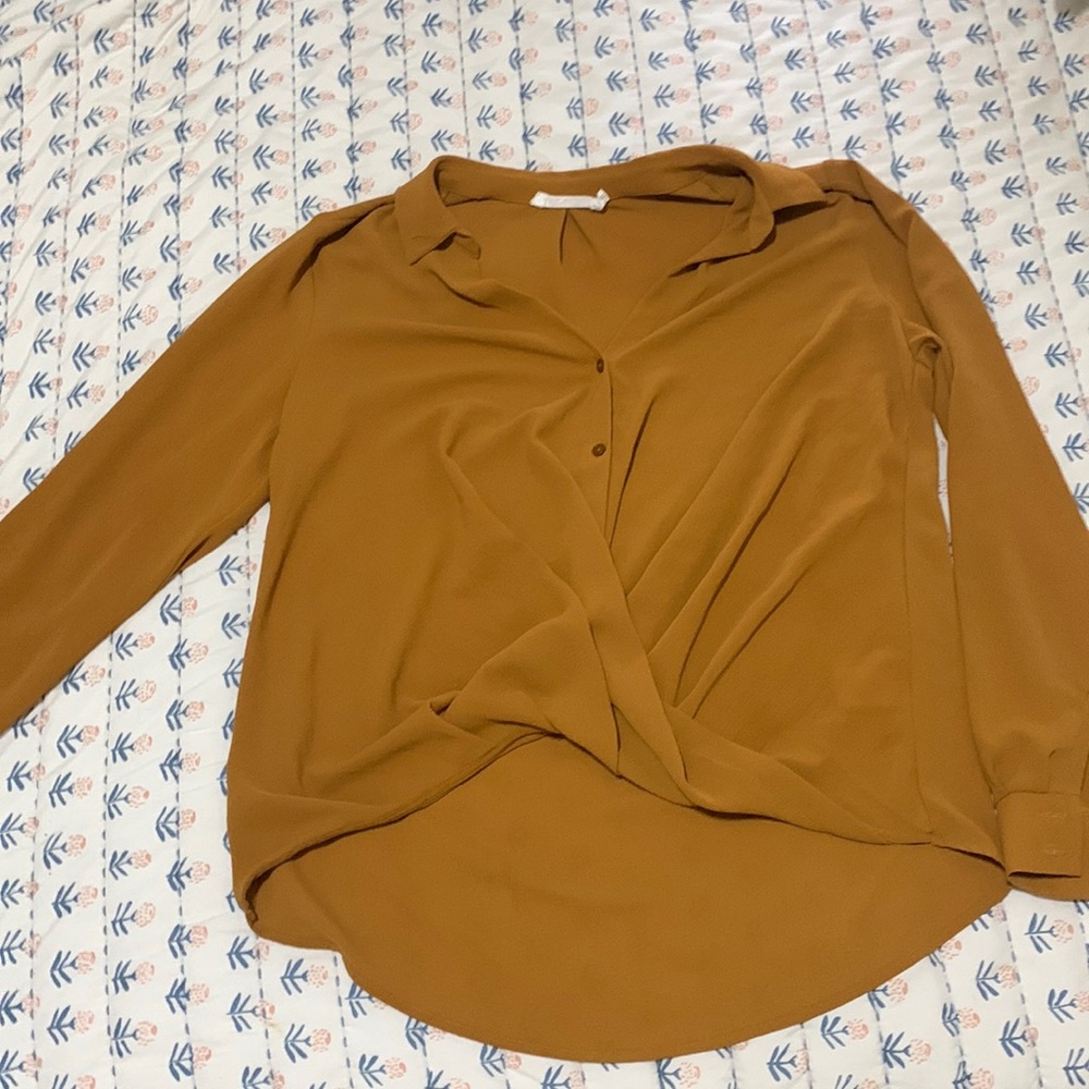 Twist-Front Blouse